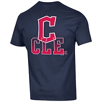 Men's Champion  Navy Cleveland Guardians Jersey T-Shirt