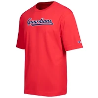 Men's Champion Red Cleveland Guardians All Star Chenille Wordmark T-Shirt