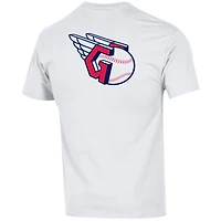 Men's Champion White Cleveland Guardians 3-Hit Jersey T-Shirt