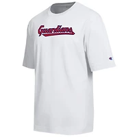 Men's Champion White Cleveland Guardians All Star Arched Chenille Wordmark T-Shirt
