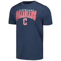 Ensemble de nuit pour hommes Concepts Sport Charcoal/Navy Cleveland Guardians Meter T-shirt et pantalon