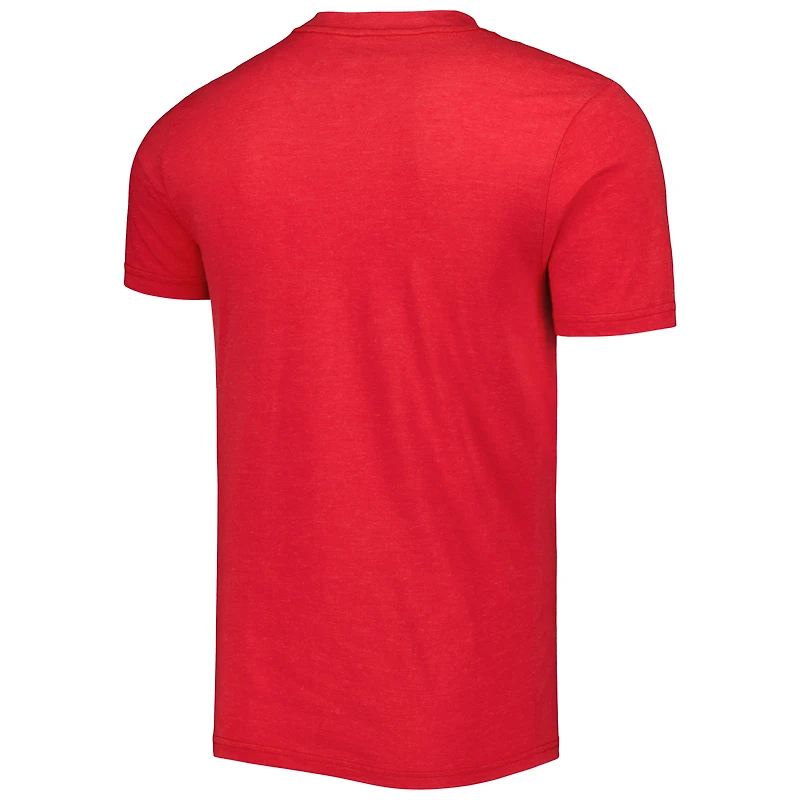 Concepts Sport Ensemble de nuit avec t-shirt et pantalon Cleveland Guardians Meter bleu marine/rouge pour homme