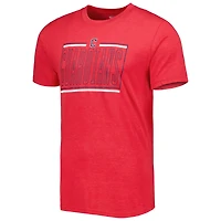 Concepts Sport Ensemble de nuit avec t-shirt et short Cleveland Guardians Meter bleu marine/rouge
