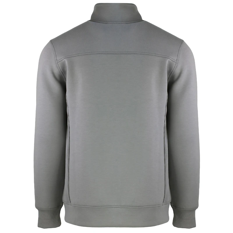 Men's Cutter & Buck Gray Cleveland Guardians Roam Eco Recycled Full-Zip Jacket