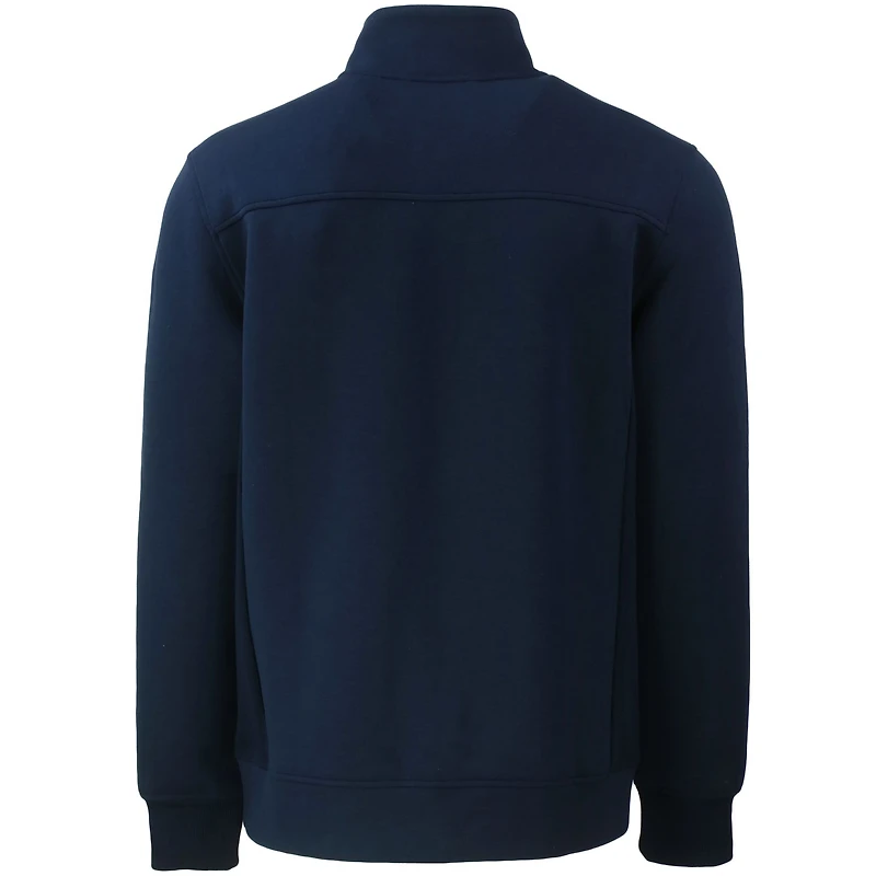 Veste zippée intégrale recyclée Roam Eco pour homme, bleu marine, des Cleveland Guardians, de coupe Cutter & Buck, grande taille