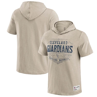 Men's Darius Rucker Collection by Fanatics  Tan Cleveland Guardians Hooded T-Shirt