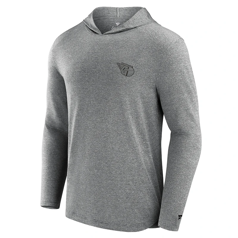 T-shirt à capuche léger noir Cleveland Guardians Front Office Tech Fanatics pour hommes