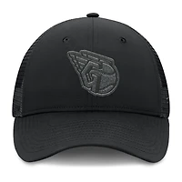Men's Fanatics Black Cleveland Guardians Launch Adjustable Trucker Hat