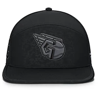Casquette Snapback Platoon Fanatics noire pour homme des Cleveland Guardians