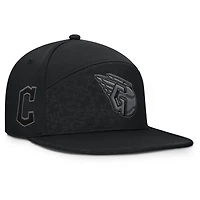 Casquette Snapback Platoon Fanatics noire pour homme des Cleveland Guardians
