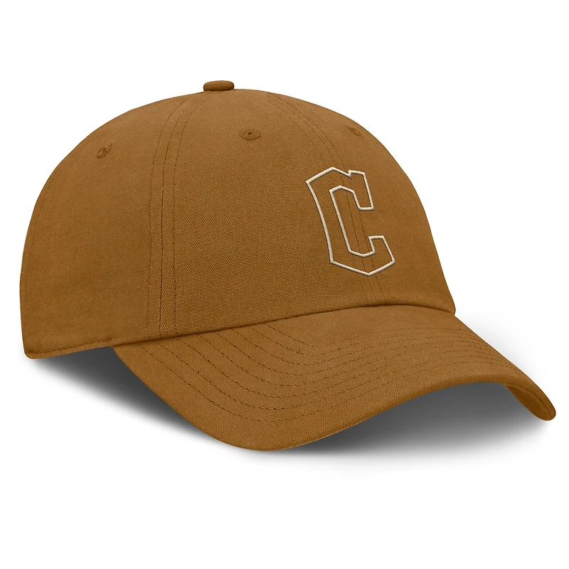 Casquette ajustable marron Cleveland Guardians Act Natural Chopper pour hommes Fanatics