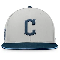 Men's Fanatics Gray Cleveland Guardians Knuckleball Snapback Hat