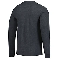 T-shirt à manches longues Fanatics Heather Charcoal Cleveland Guardians pour homme