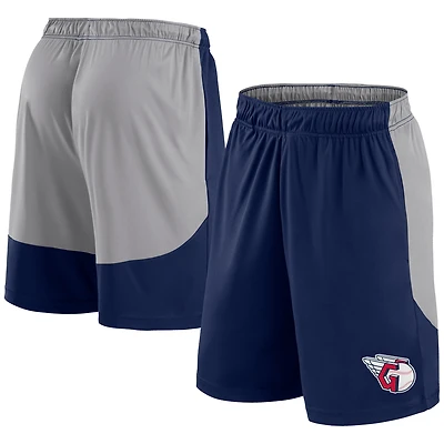 Men's Fanatics Navy/Gray Cleveland Guardians Go Hard Shorts