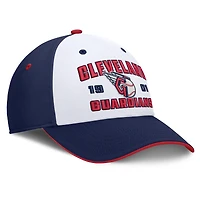 Men's Fanatics Navy/White Cleveland Guardians Jammed Structured Flex Hat