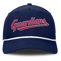 Men's Fanatics Navy Cleveland Guardians Clubhouse Foul Ball A-Frame Adjustable Hat