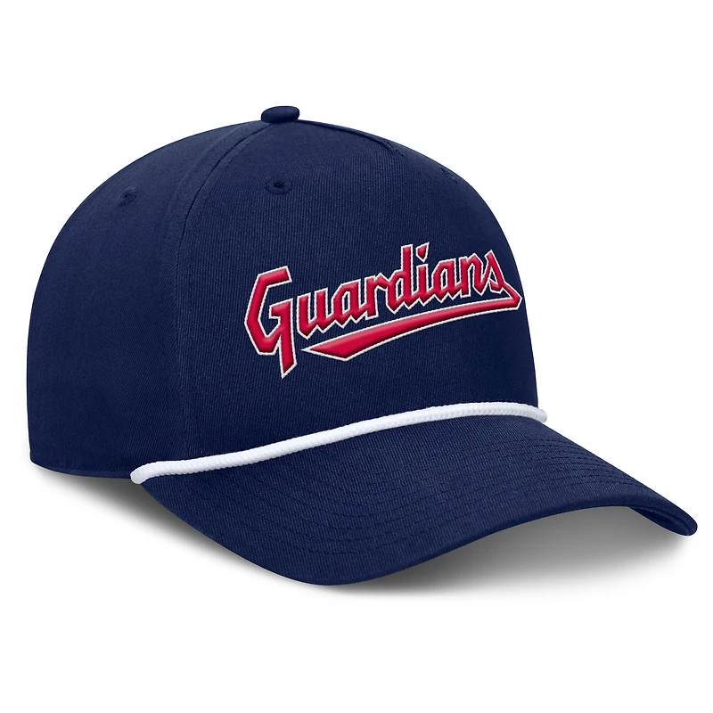 Men's Fanatics Navy Cleveland Guardians Clubhouse Foul Ball A-Frame Adjustable Hat