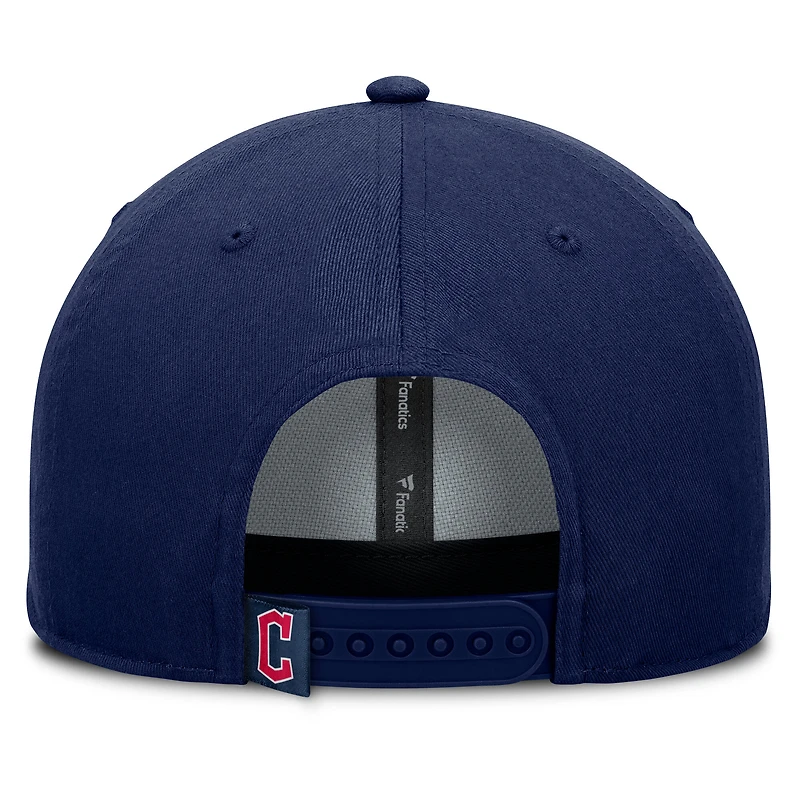 Men's Fanatics Navy Cleveland Guardians Clubhouse Foul Ball A-Frame Adjustable Hat