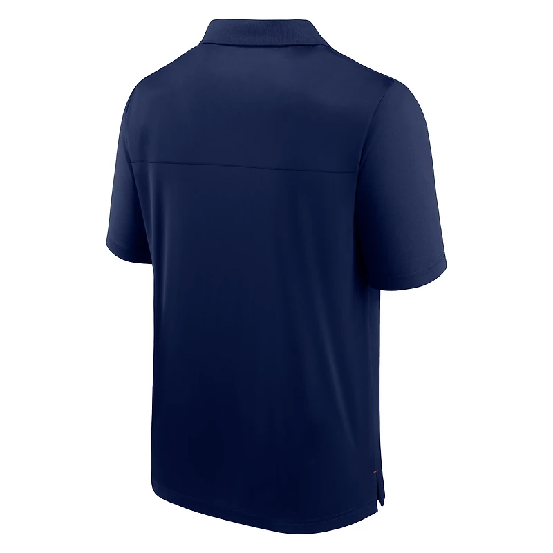 Polo mains vers le bas des Cleveland Guardians Fanatics pour hommes, bleu marine