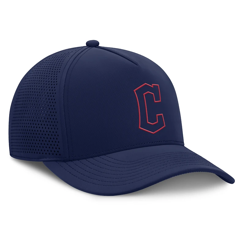 Men's Fanatics Navy Cleveland Guardians Perforated Adjustable Hat