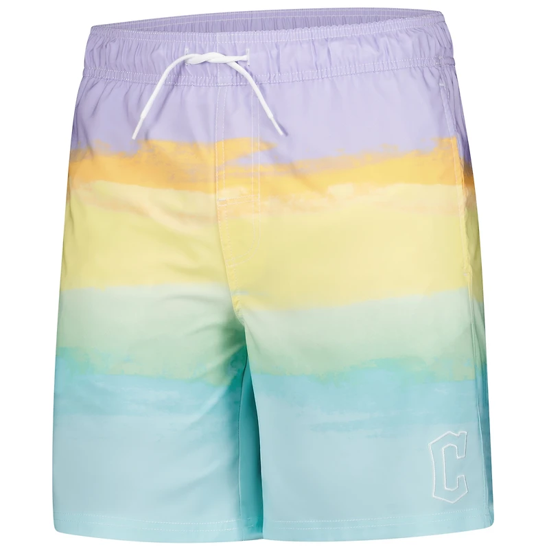 Maillot de bain bleu clair G-III Sports by Carl Banks pour homme des Cleveland Guardians