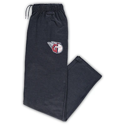 Pantalon de pyjama bleu marine chiné Cleveland Guardians Big & Tall pour hommes