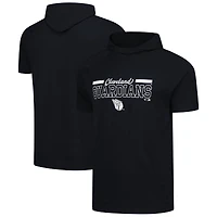 Men's Levelwear Black Cleveland Guardians Phase Vanguard Hoodie T-Shirt