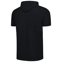 Men's Levelwear Black Cleveland Guardians Phase Vanguard Hoodie T-Shirt