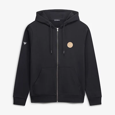 Men's Levelwear  Black Cleveland Guardians Podium Full-Zip Hoodie