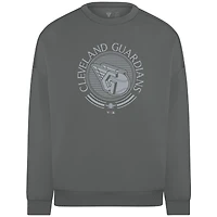 Sweat-shirt à capuche gris Cleveland Guardians Luxe Signature Grain pour homme