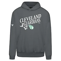 Men's Levelwear  Gray Cleveland Guardians St. Patrick's Day Pullover Hoodie