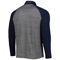 Haut Levelwear gris chiné Cleveland Guardians Vandal Raglan Quarter-Zip pour homme