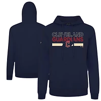 Men's Levelwear Navy Cleveland Guardians Accolade Podium No Hitter Pullover Hoodie