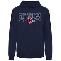 Sweat à capuche bleu marine pour homme Levelwear Cleveland Guardians Accolade Podium Textbook