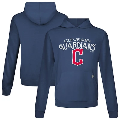 Men's Levelwear Navy Cleveland Guardians Accolade Relay Mission Pullover Hoodie
