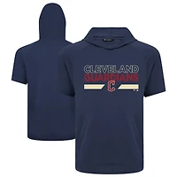 Men's Levelwear  Navy Cleveland Guardians City Connect Phase No Hitter Hoodie T-Shirt