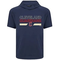 Men's Levelwear  Navy Cleveland Guardians City Connect Phase No Hitter Hoodie T-Shirt