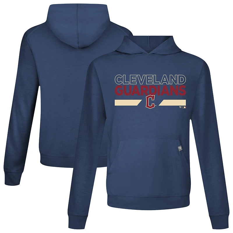 Men's Levelwear  Navy Cleveland Guardians City Connect Relay No Hitter Pullover Hoodie