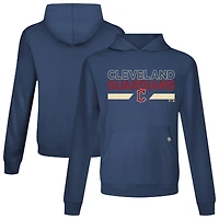 Men's Levelwear  Navy Cleveland Guardians City Connect Relay No Hitter Pullover Hoodie