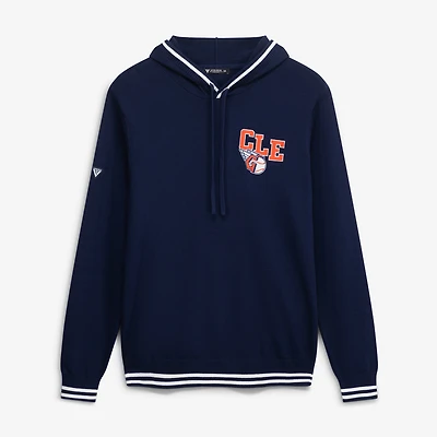 Sweat à capuche Levelwear bleu marine Cleveland Indians pour homme