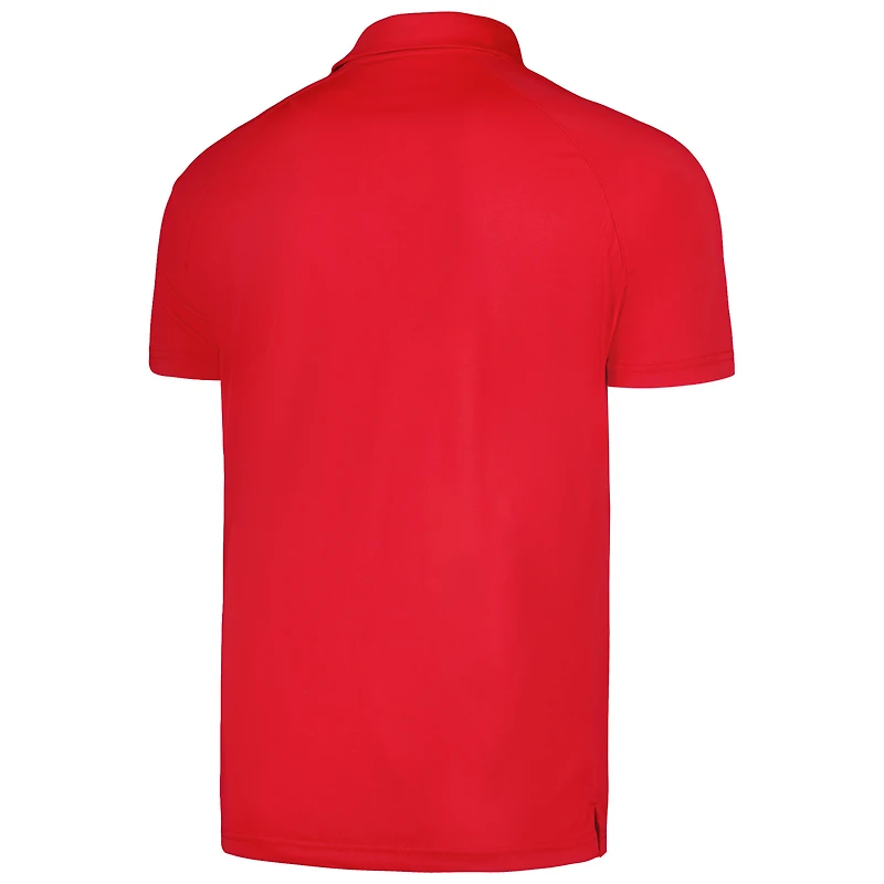Polo rouge à manches raglan Levelwear Cleveland Guardians Sector Batter Up pour homme