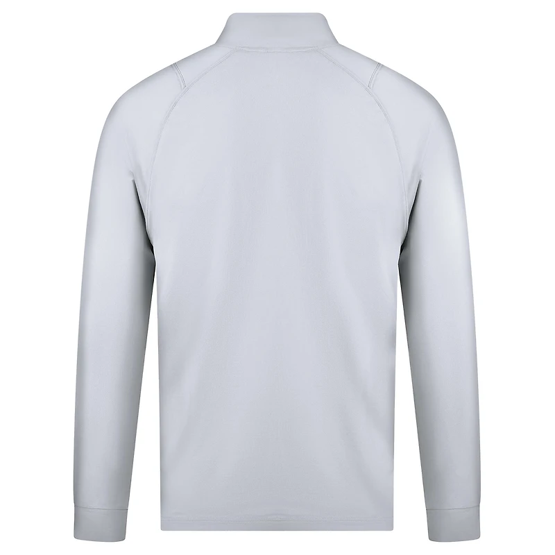 Men's Levelwear White Cleveland Guardians Theory Insignia 2.0 Quarter-Zip Pullover Top
