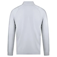 Men's Levelwear White Cleveland Guardians Theory Insignia 2.0 Quarter-Zip Pullover Top