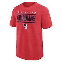T-shirt de sport pour homme, logo rouge chiné, des Cleveland Guardians, excellent choix