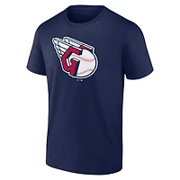 Men's Logo Athletic Navy Cleveland Guardians Official T-Shirt