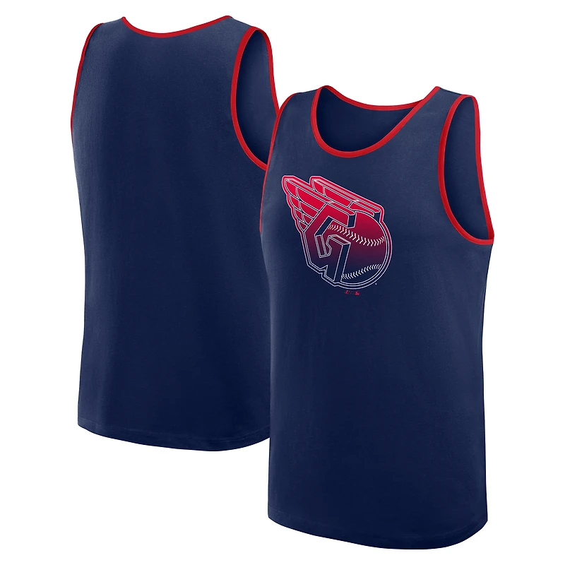Men's Logo Athletic Navy Cleveland Guardians Unmatched Success Tank Top