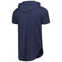 T-shirt à capuche tri-mélangé bleu marine Majestic Threads Cleveland Guardians pour hommes