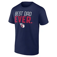 T-shirt homme bleu marine Cleveland Guardians Big & Tall Best Dad