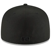Men's New Era Black/Black Cleveland Guardians 59FIFTY Fitted Hat