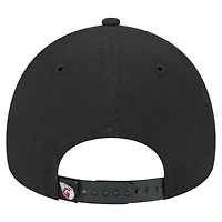 Men's New Era Black Cleveland Guardians 9FORTY A-Frame Adjustable Hat